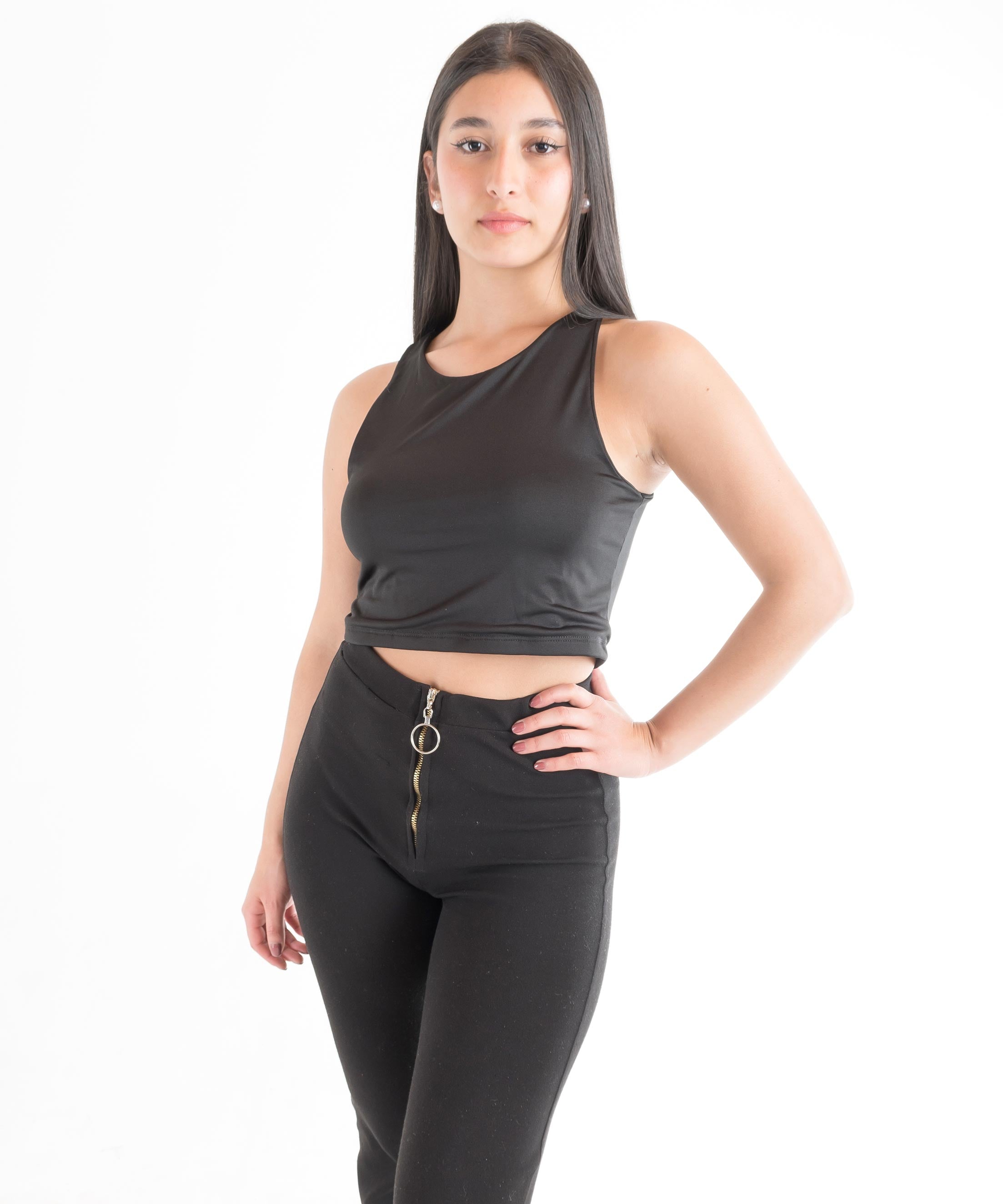 Blusas Crop Top Básica