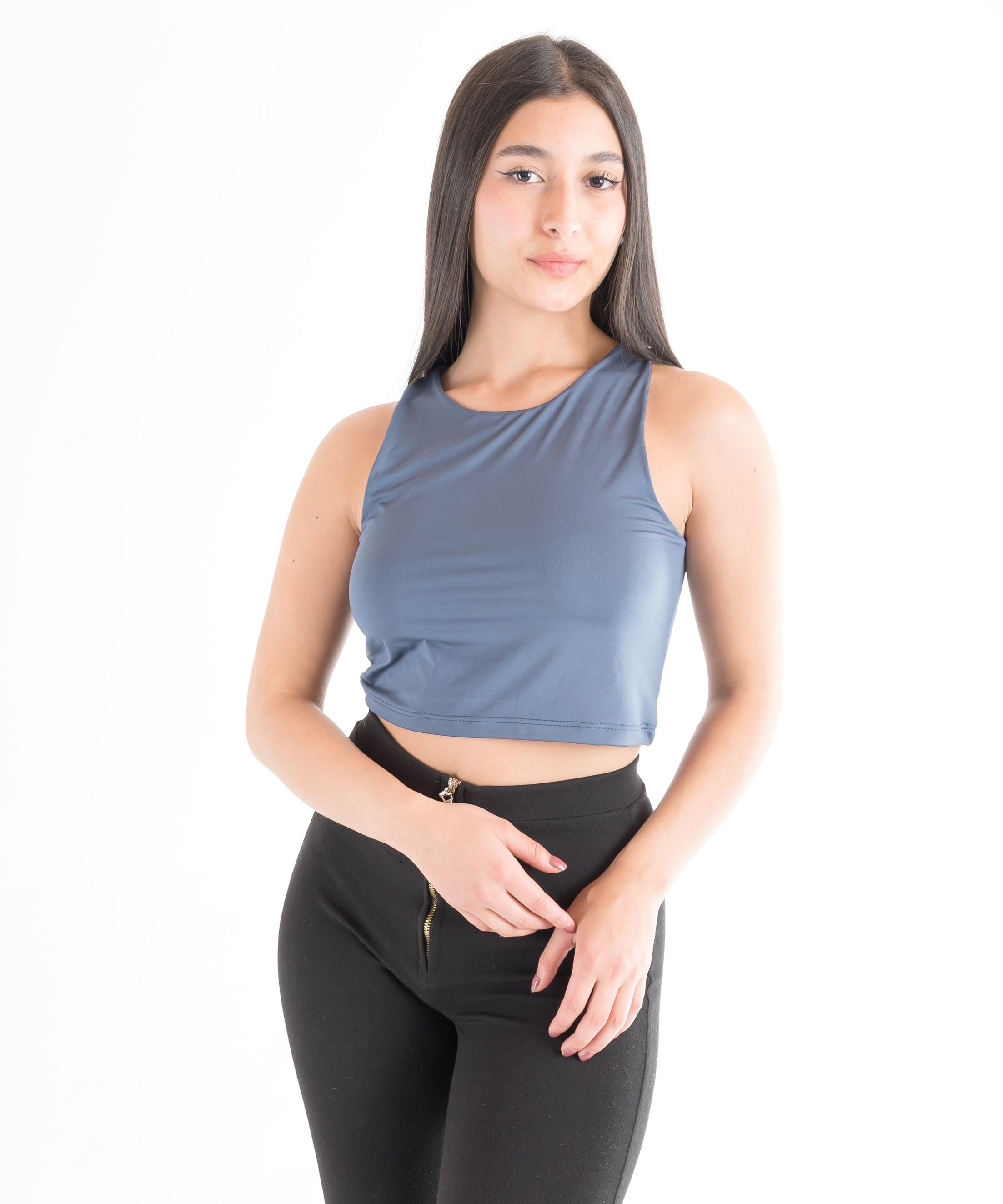 Blusas Crop Top Básica