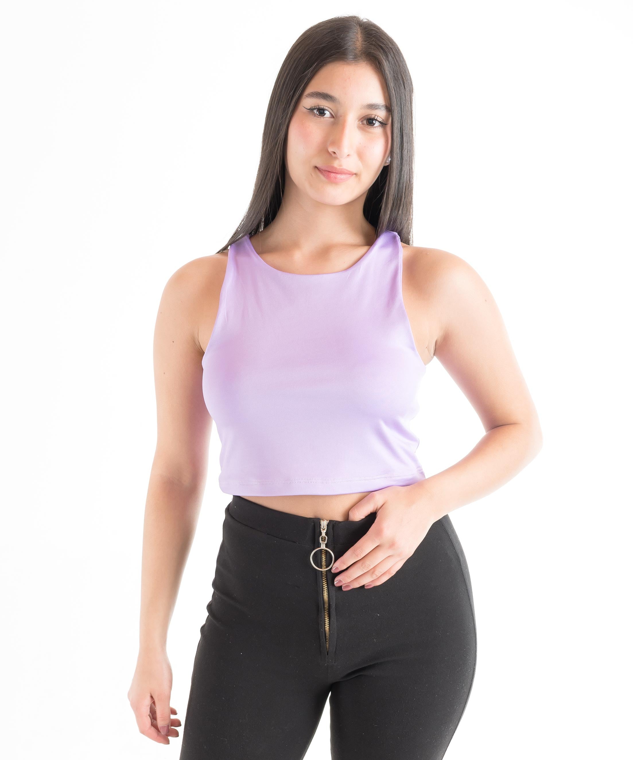 Blusas Crop Top Básica