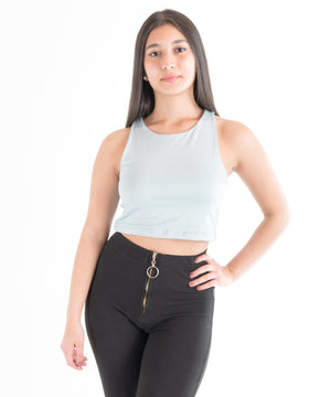 Blusas Crop Top Básica