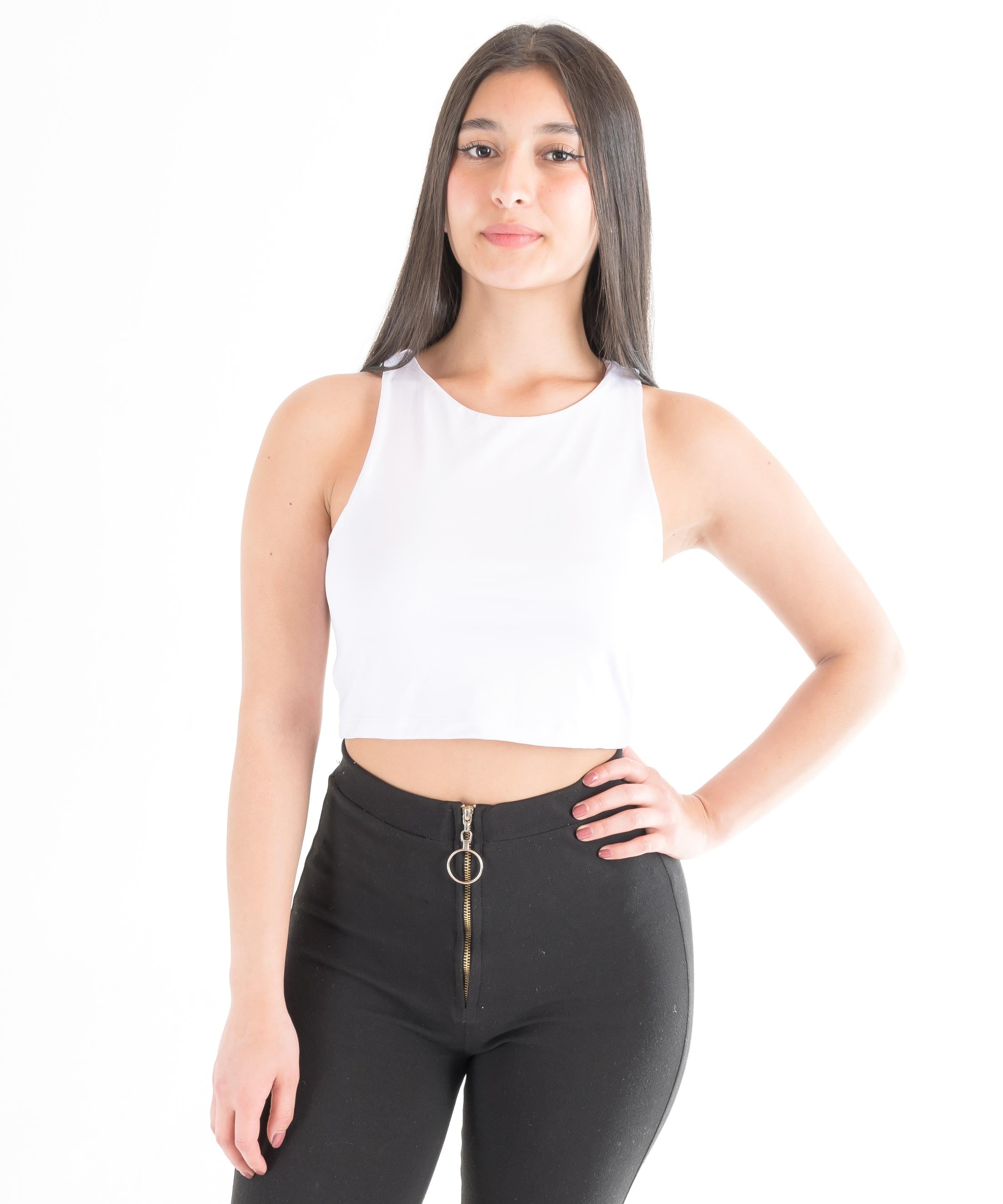 Blusas Crop Top Básica